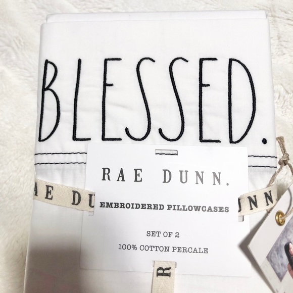 🆕Rae Dunn BLESSED Pillowcase Set - Picture 2 of 4